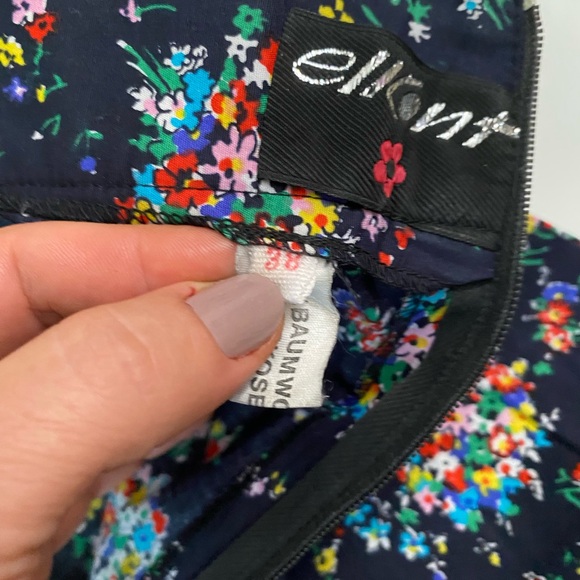 Vintage ELKONT Maxi Flare Skirt Floral High Rise 38 Europe size - Picture 4 of 12